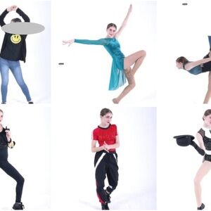 60 assorted dance costumes.